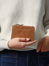 Porte-cartes Cavalier Nubuck Cuir Etrier Marron cavalier nubuck ECAN094M-vue-porte